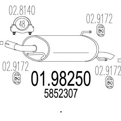 Глушник MTS 01.98250