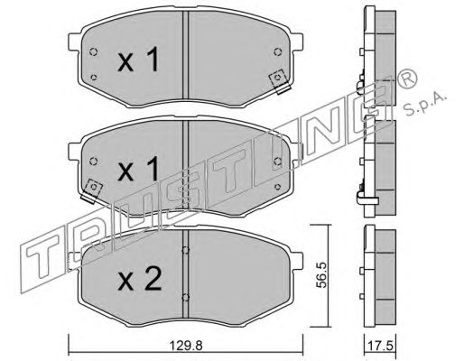 Тормозные колодки TRUSTING 958.0
