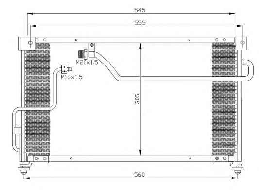 Радіатор кондиціонера NRF 35262