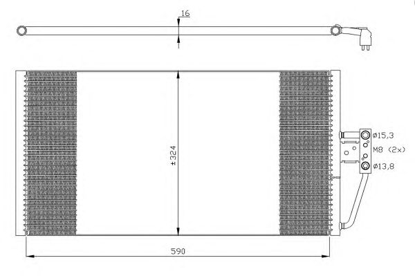 Радиатор кондиционера NRF 35295