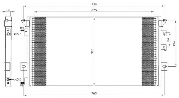 Радиатор кондиционера NRF 35296