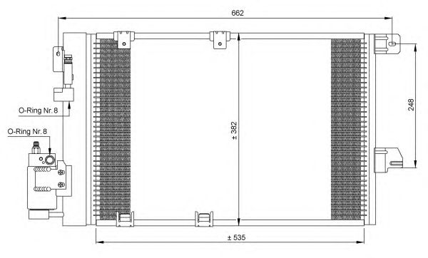 Радіатор кондиціонера NRF 35301