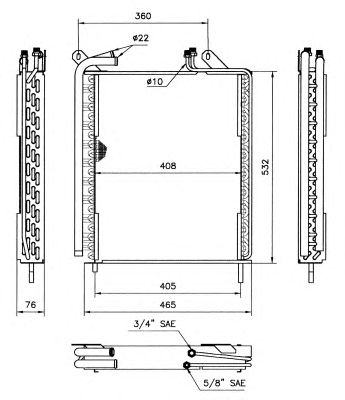 Радіатор кондиціонера NRF 35371