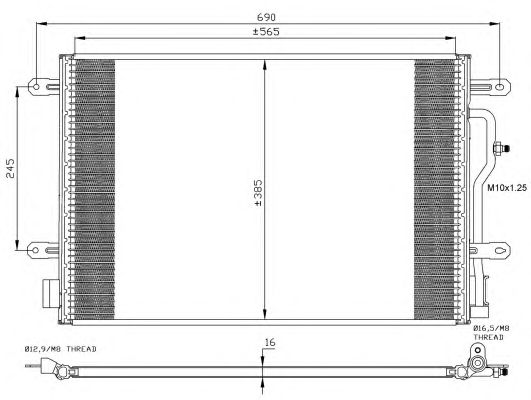 Радиатор кондиционера NRF 35404