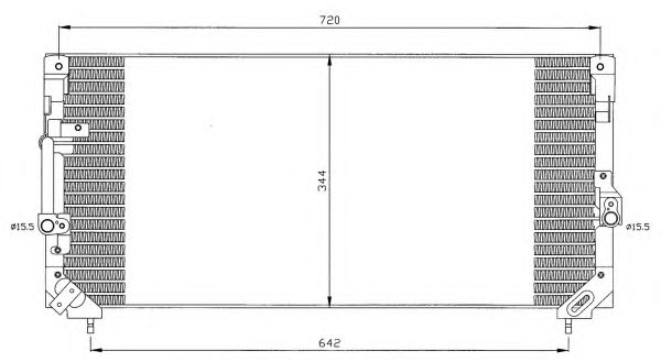 Радіатор кондиціонера NRF 35423