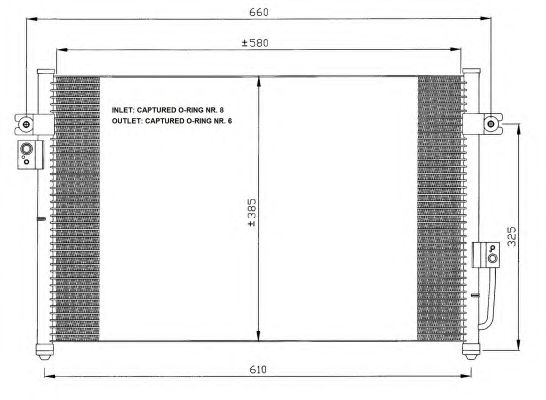 Радиатор кондиционера NRF 35426