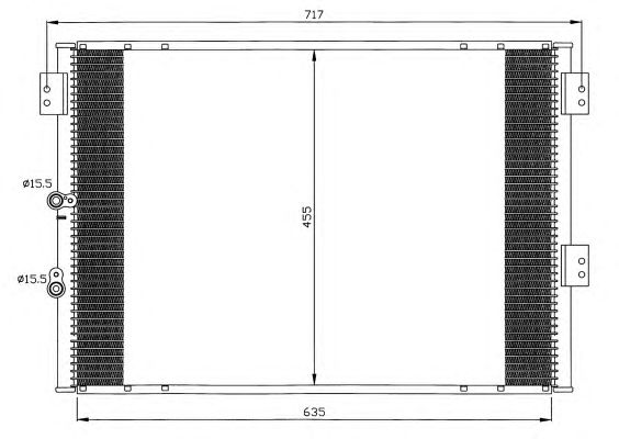 Радиатор кондиционера NRF 35461