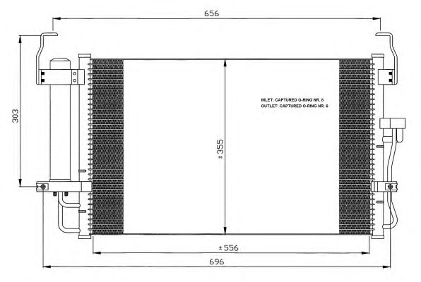 Радиатор кондиционера NRF 35474