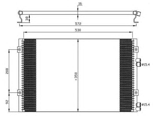 Радіатор кондиціонера NRF 35608