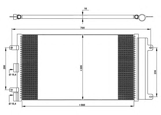 Радиатор кондиционера NRF 35752