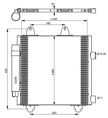 Радиатор кондиционера NRF 35778