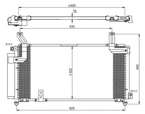Радиатор кондиционера NRF 35847