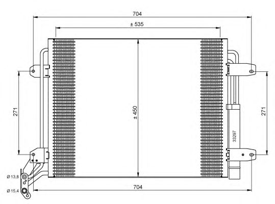 Радиатор кондиционера NRF 35848