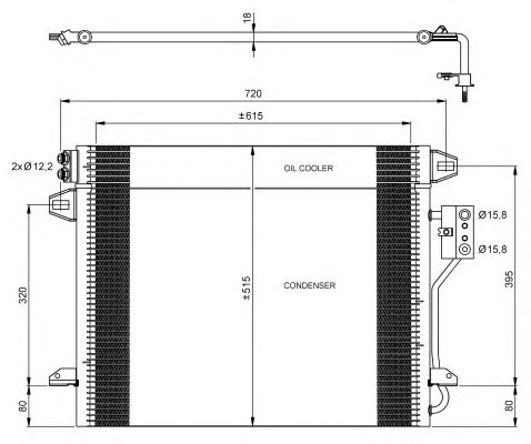 Радіатор кондиціонера NRF 35928