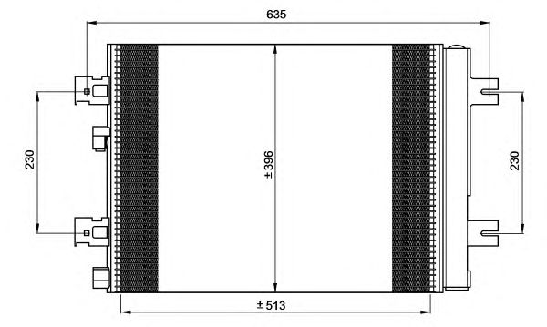 Радиатор кондиционера NRF 35947