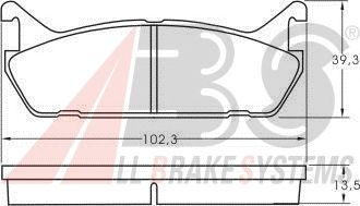 Тормозные колодки A.B.S. 36723