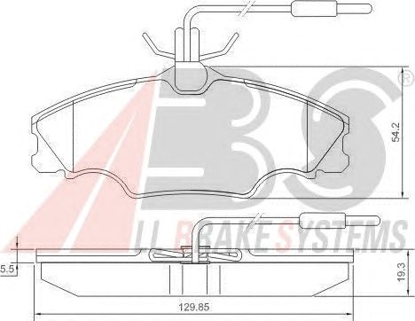 Тормозные колодки A.B.S. 36976