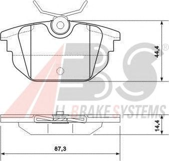 Тормозные колодки A.B.S. 37123