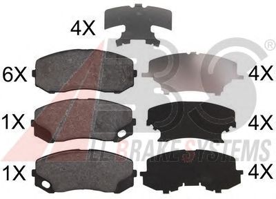 Тормозные колодки A.B.S. 37772