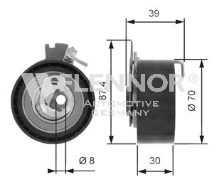 Натяжной ролик ремня ГРМ FLENNOR FS02145