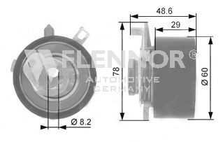 Натяжной ролик ремня ГРМ FLENNOR FS03100