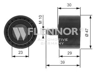 Направляющий / паразитный ролик ремня ГРМ FLENNOR FU13103