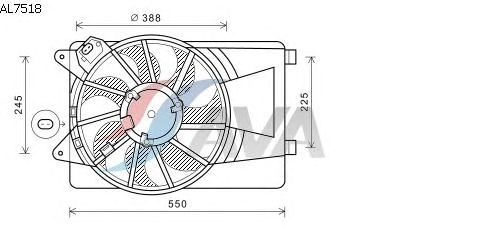 Вентилятор охлаждения AVA QUALITY COOLING AL7518
