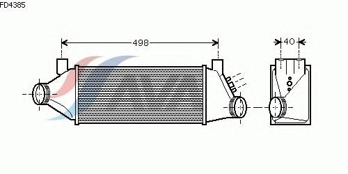 Интеркулер AVA QUALITY COOLING FD4385