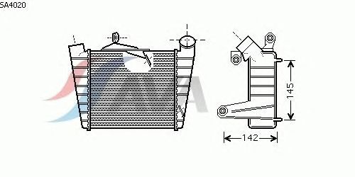 Интеркулер AVA QUALITY COOLING SA4020
