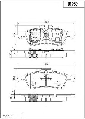Тормозные колодки NIPPARTS N3601101