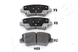 Тормозные колодки ASHIKA 51-0H-H09