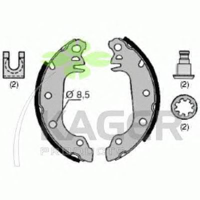 Тормозные колодки KAGER 34-0298