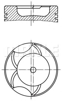 Поршень MAHLE ORIGINAL 028 04 02