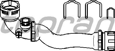 Шланг радиатора TOPRAN 501 575