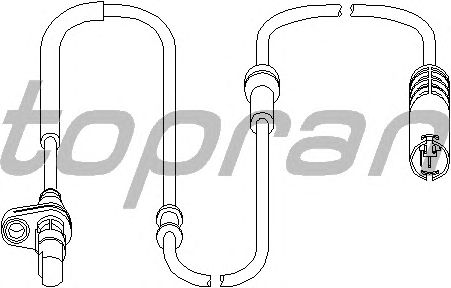 Датчик вращения колеса TOPRAN 501 537