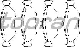 Тормозные колодки TOPRAN 300 255