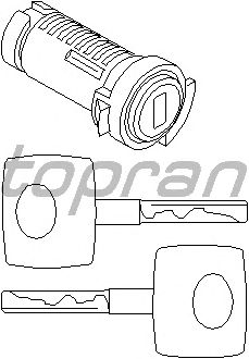 Личинка замка зажигания TOPRAN 401 790