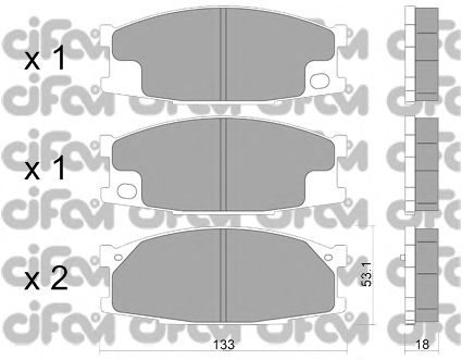 Тормозные колодки CIFAM 822-909-0