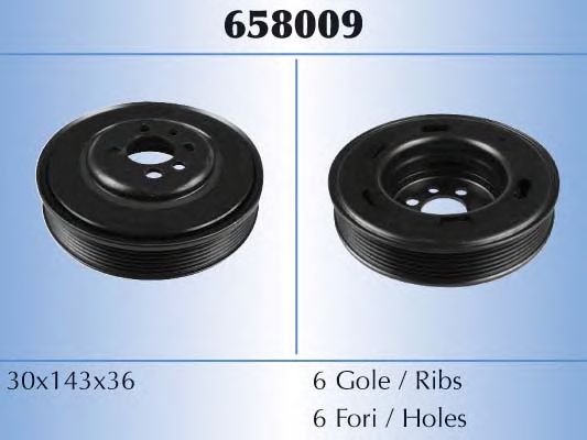 Шкив коленвала MALO 658009