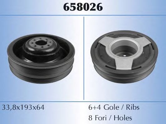 Шкив коленвала MALO 658026