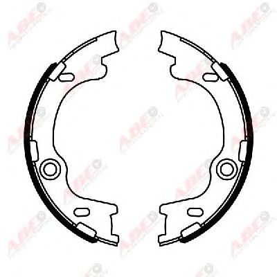 Тормозные колодки ручника ABE C00325ABE