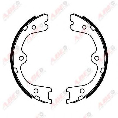 Тормозные колодки ручника ABE C01064ABE