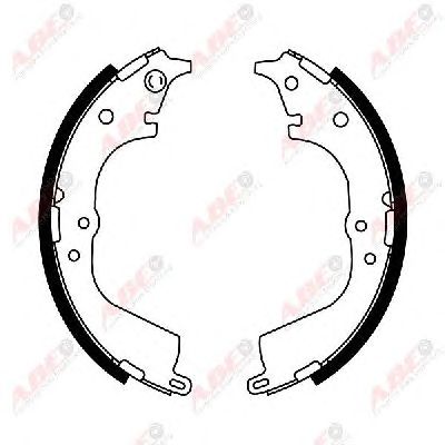 Тормозные колодки ABE C02072ABE