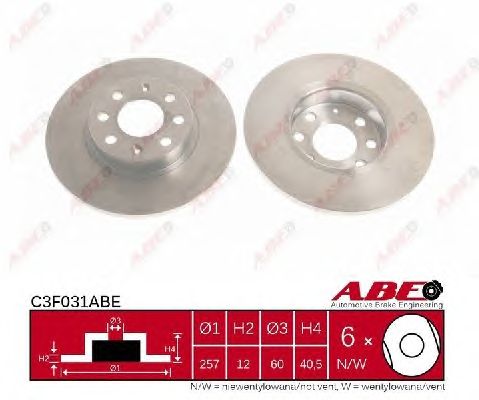 Тормозной диск ABE C3F031ABE