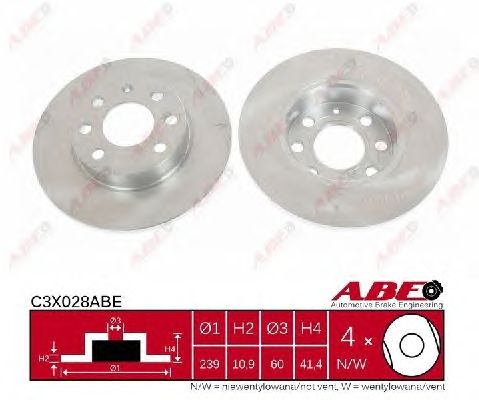Тормозной диск ABE C3X028ABE