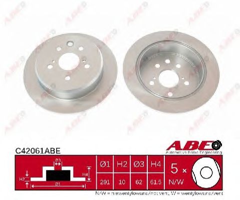 Тормозной диск ABE C42061ABE