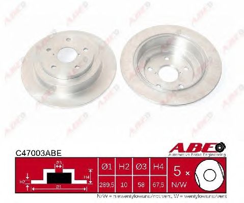 Тормозной диск ABE C47003ABE
