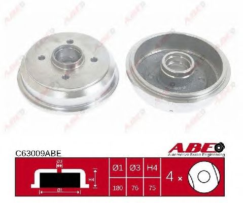 Тормозной барабан ABE C63009ABE