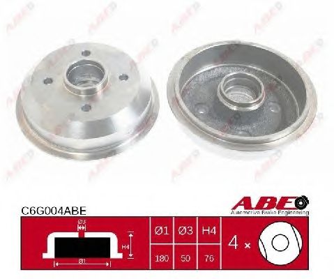 Тормозной барабан ABE C6G004ABE