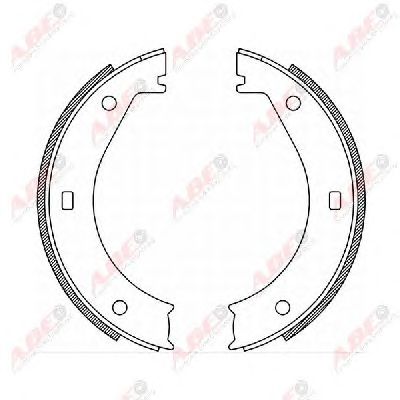 Тормозные колодки ручника ABE CRB005ABE